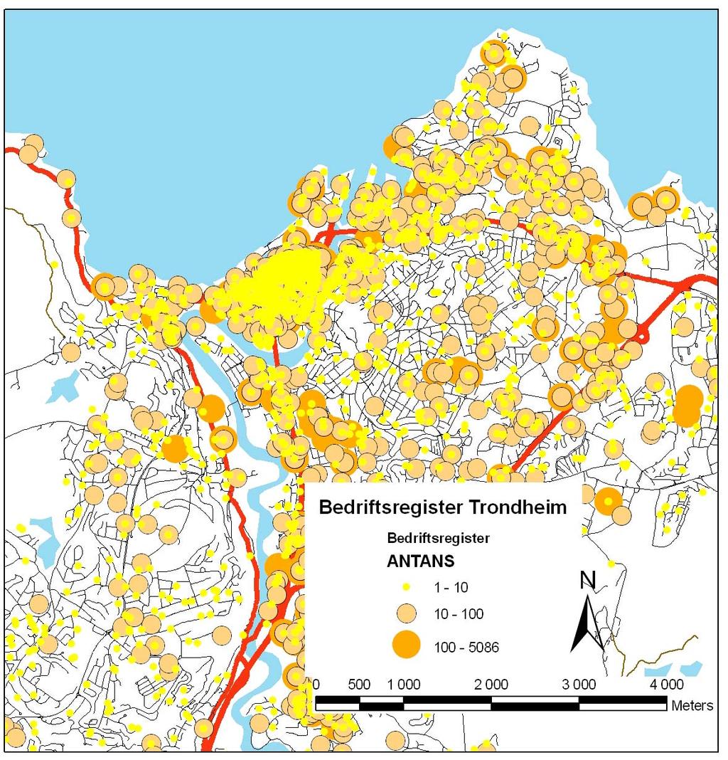 Datagrunnlag: Aktivitet/Målpunkt Befolkningsdata Bedrifts- og foretaksregister Bedrift: