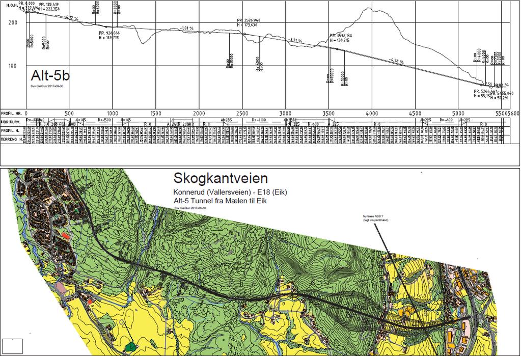 Skogkantveien: mulig å