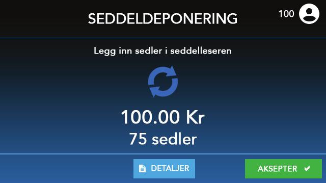 under telleprosessen er en seddel som ikke gjenkjennes av seddellesereren, blir seddelen