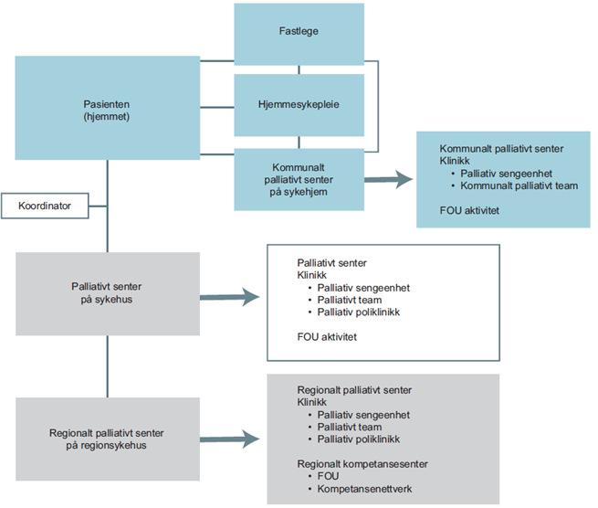 Modell for organisering av palliasjon til voksne Boks 9.