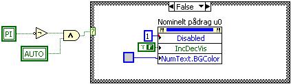 Dataøving 5 SANNTID PI-regulator Side 13 e) Innmatingsfeltet for Referansen r skal være visingsfelt når regulatoren går i manuell.