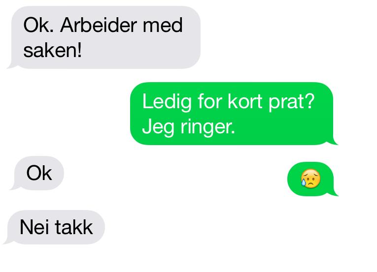 SMS Når jeg sender en SMS blir den mottatt ved en basestasjon i nærheten.