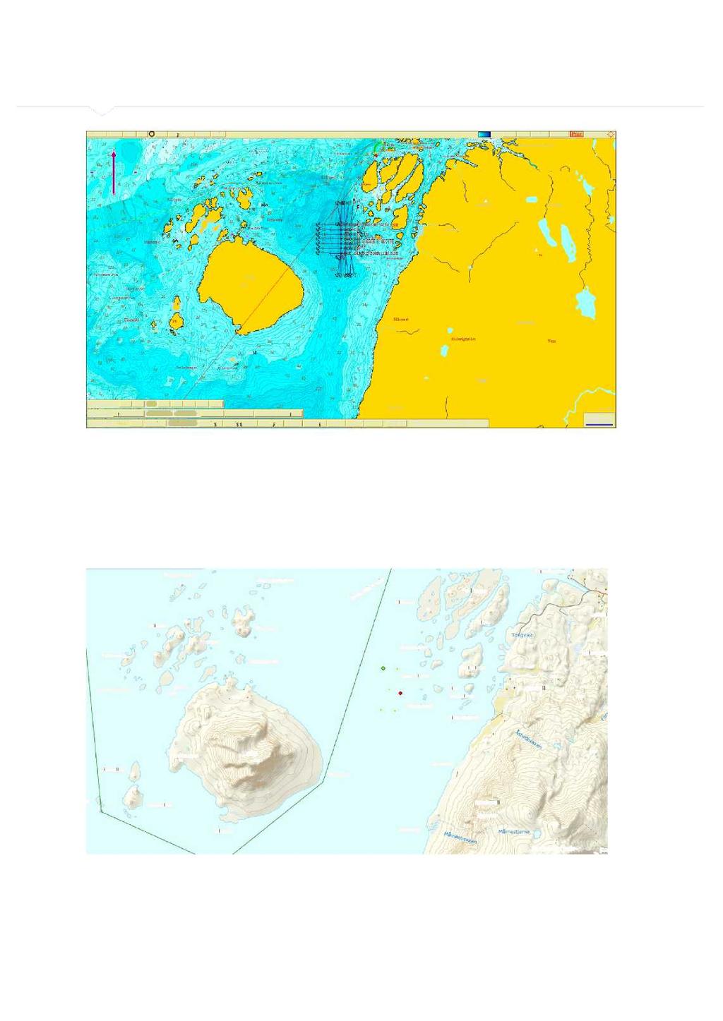 Fig.1. Kart over søkt lokalitet med fortøyninger i S ølifjorden.