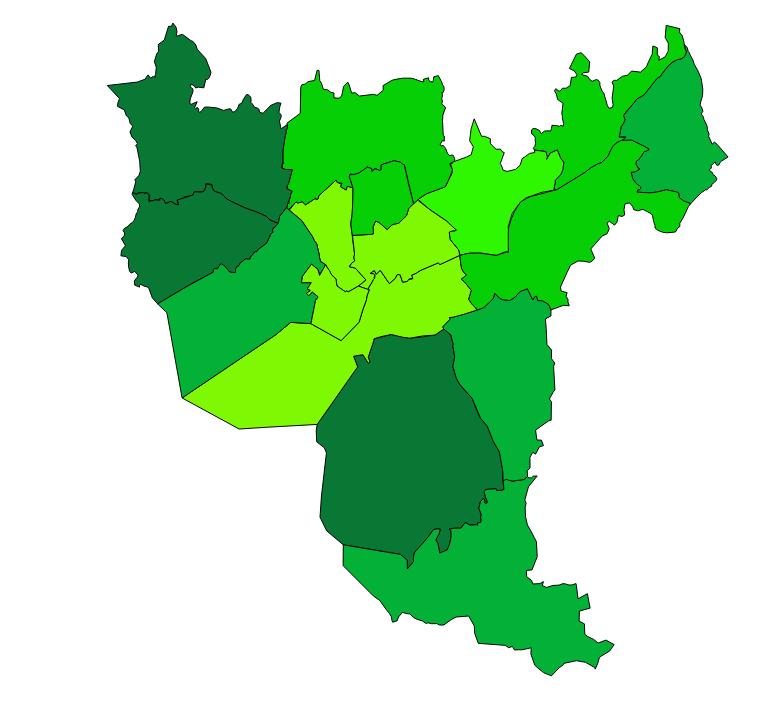 NESTE SKJØNNHETSKONKURRANSE Oslos Grønneste Bydel? Vestre Aker 2,2 Nordre Aker 1,2 Grorud 1,3 Stovner 1,3 Ullern 1,6 St.