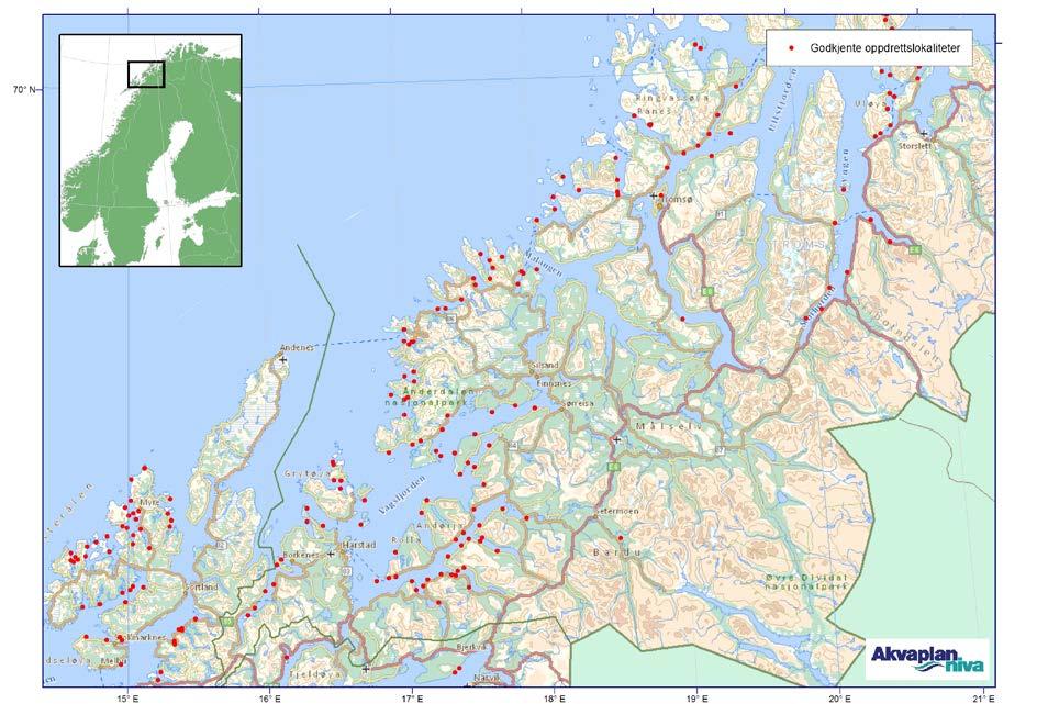 området pr 20. august 2012. (Kilde: Fiskeridirektoratet.