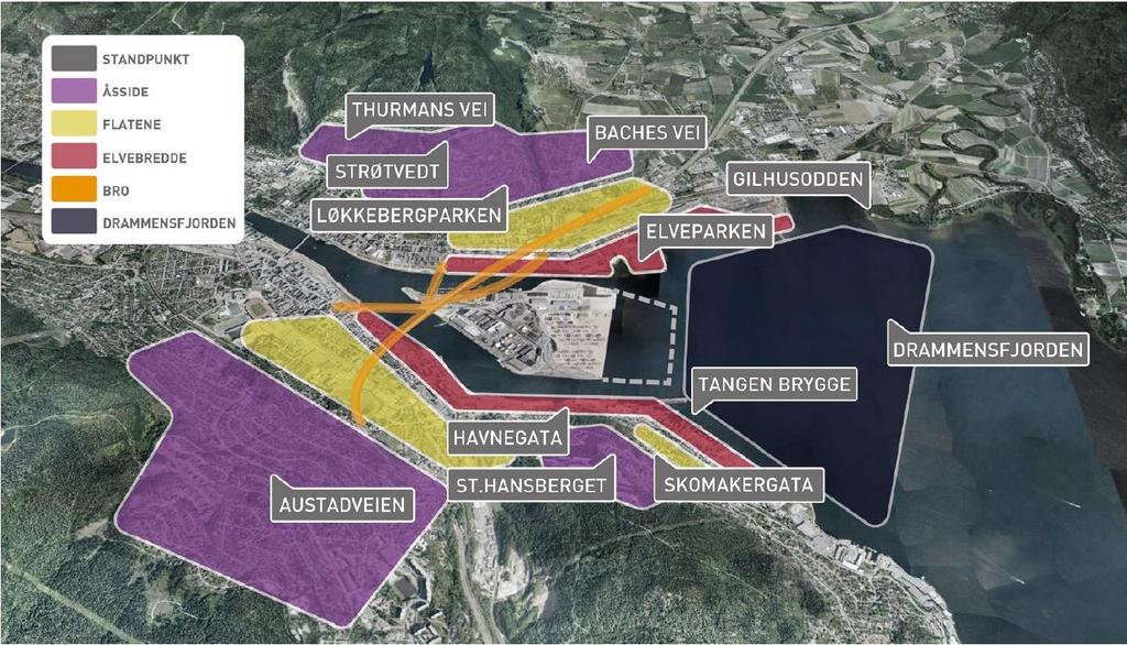 Utfylling og landskapsbilde Influensområdet nær/fjernvirkning Dette er