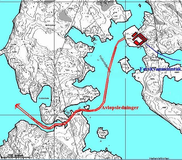 Med noverende terskeldjup på 7 m er opphaldstida for vatn i fjorden over terskeldjup rundt 3,5 døgn.