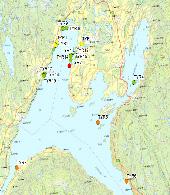 Kildesporing av PFAS til Tyrifjorden M-863 Figur 22. Plassering av sedimentprøver i Nordfjorden, den nordvestlige delen av Tyrifjorden.