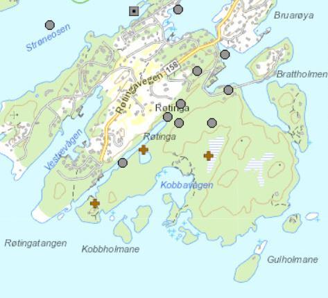 Eksempel 10 - Lokalisering: Trua arter Finnes det noen i plan- /tiltaksområdet?