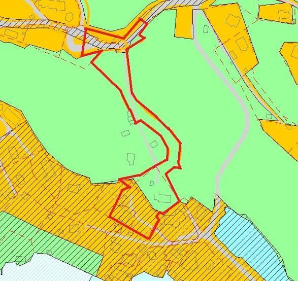 Hensynssone for kulturmiljø med bestemmelser er lagt over eksisterende enebolig «Solbakken» på gnr./bnr. 209/681 og uthus gnr./bnr.209/14.