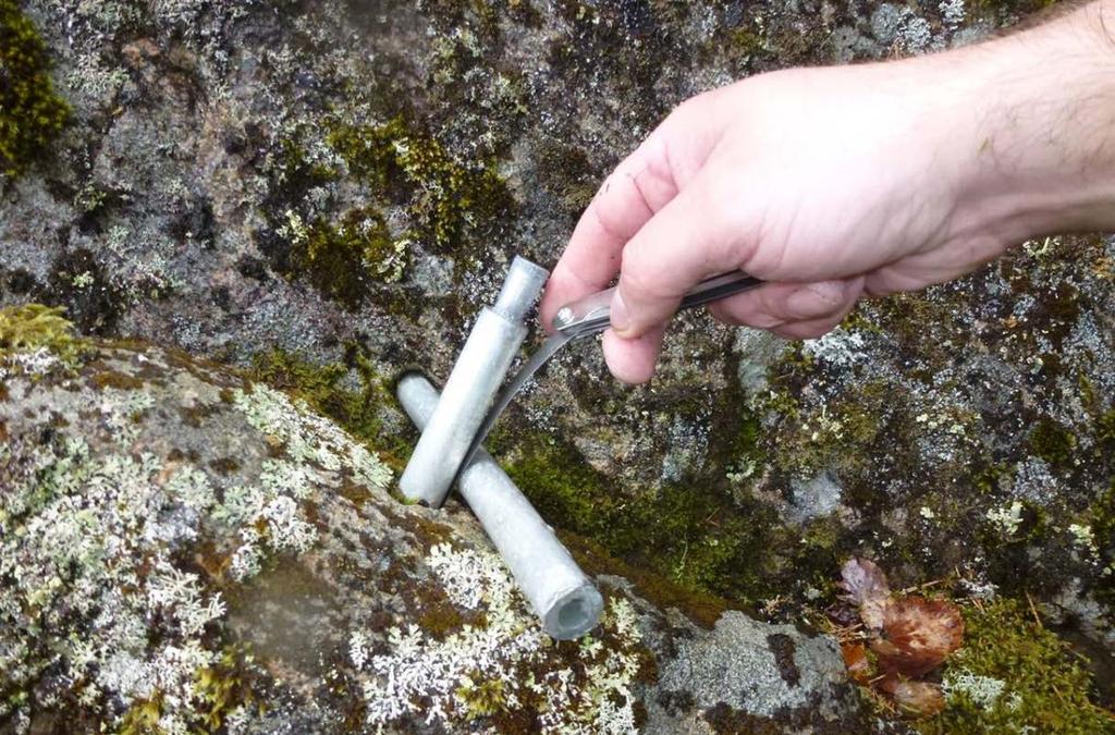 Rørslemåling Måling mellom måleboltar med bladsøker (feeler gauge)