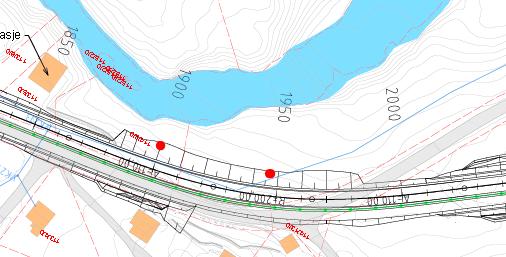 PEL 1600-2150 Første del av strekninga, til PEL 1800, er det slakt og fint terreng. Ny trasé følgjer oppside av eksisterande veg, der er ingen teikn til skader i eksisterande vegbane.