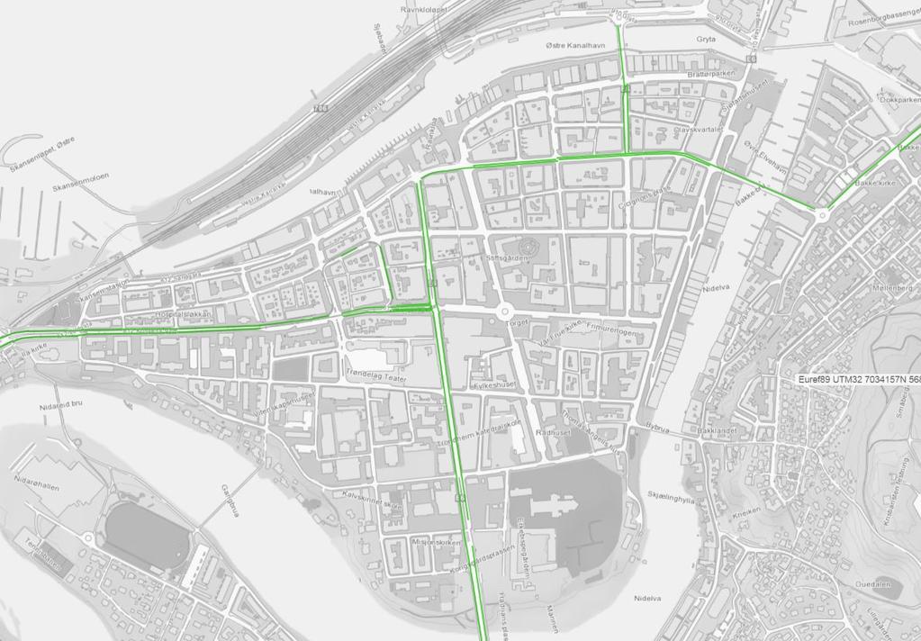 Arbeidsgrupper og politiske vedtak Traséen for MetroBussen er fastlagt, og legger en del føringer for trafikkmønsteret. Vi jobber med en rekke alternativer for kjøremønster for sykkel og bil.