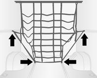 Løsne stangen ved å trykke låsen ned og samtidig skyve på stangen. Den maksimale belastningen for lastskinnene på siden er 100 dan/ 700 mm.