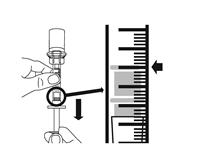 Trinn 16: Oppmåling av dose av ditt klargjorte legemiddel Legen din vil informere deg om hvilken dose du skal bruke av dette legemidlet.