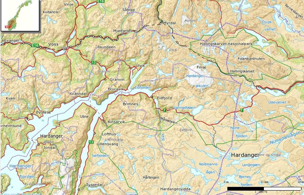 6 av 31 1 INNLEDNING 1.1 Om søkeren Fallrettseier(e) langs Drøllstølsbekken ønsker å utnytte fallet mellom kote 915 og kote 740 i Eidfjord kommune i Hordaland fylke.