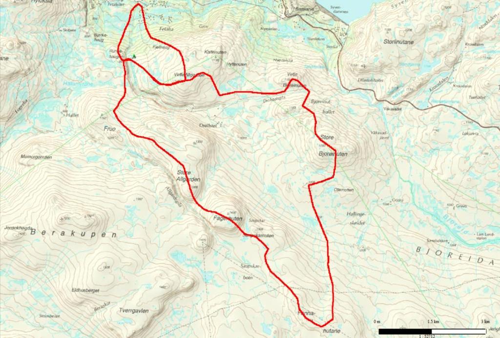 7 av 31 Figur 1 Drøllstølsbekken ligger sørøst for Eidfjord i Hardanger. Kraftstasjon Inntak 2,07 km² 21,36 km² Figur 2 Nedbørfeltet til planlagt inntak og restfelt Drøllstølsbekken. 1.4 Dagens situasjon og eksisterende inngrep Drøllstølsbekken renner ned mot Sysendalen, ca.