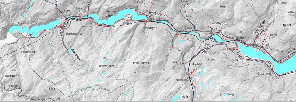 st. Kraftkarane 5,2 Under bygging Tverrelvi kr.st Nors Grønnkraft 4,4 Venter konsesjonsbehandling Togrovi kr.st. Nors Grønnkraft 3,3 Venter konsesjonsbehandling Storagrovi kr.st. Voss Energi 3,3 Venter konsesjonsbehandling Bjørndalen kr.