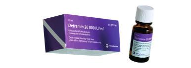 Detremin - kan brukes til alle dine pasienter Detremin kan anvendes til barn, eldre, voksne og gravide. 5 Det kan gis enten daglig eller ukentlig.