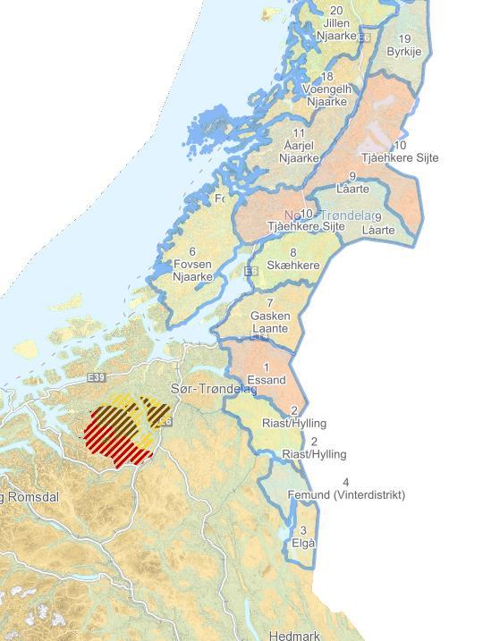 6.6 Kart over reinbeitedistriktene