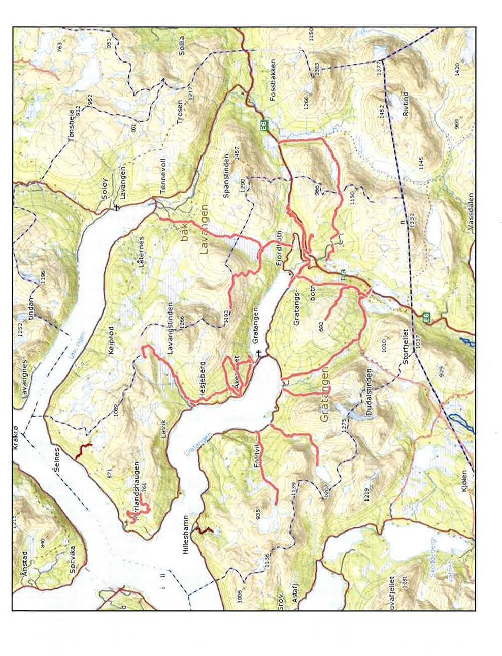 Temaplan for turstier og løyper.