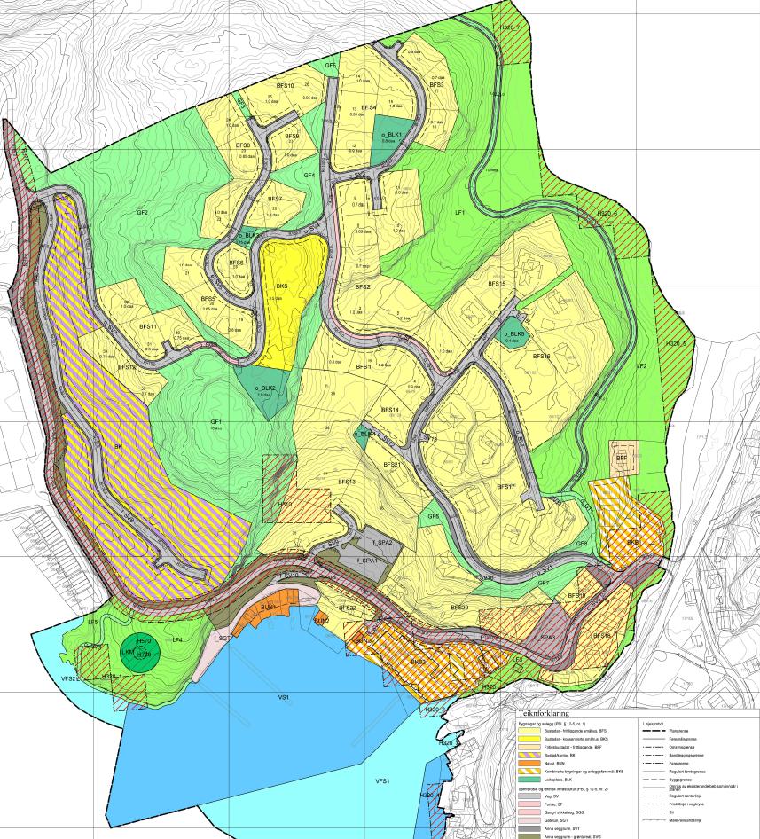 Fylkesmannen si vurdering Vi tykkjer det er positivt at kommunen ønskjer å erstatta dei eldre reguleringsplanane i området med ein ny og heilskapleg plan. Planområdet er forholdsvis stort (232 daa).