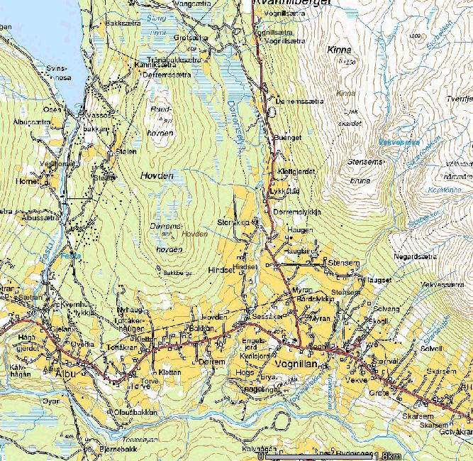 Grunnvann 3 3 OMRÅDEBESKRIVELSE 3.1 Hoksengmoan Det aktuelle området for grunnvannsundersøkelser ligger helt nede ved Driva på kote 430-440.