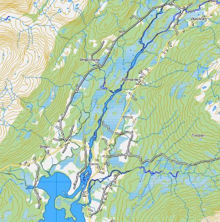 Sideelva, Sleipdalselva ble ikke undersøkt, men denne elva domineres av strie stryk og noen få dype kulper uten nevneverdig gytesubstrat.