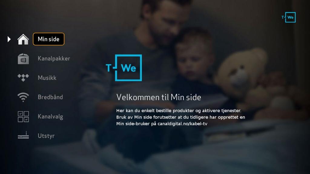 Søk etter appen med navnet «T-We See». Appen er gratis.