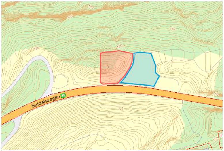 Side 3 er skredutsatt, og Statnett ønsker derfor å endre lokaliseringen ca. 60 meter til et mindre utsatt område inne på Statnetts fremtidige eiendom. Suldal Elverk vil etablere og eie nettstasjonen.