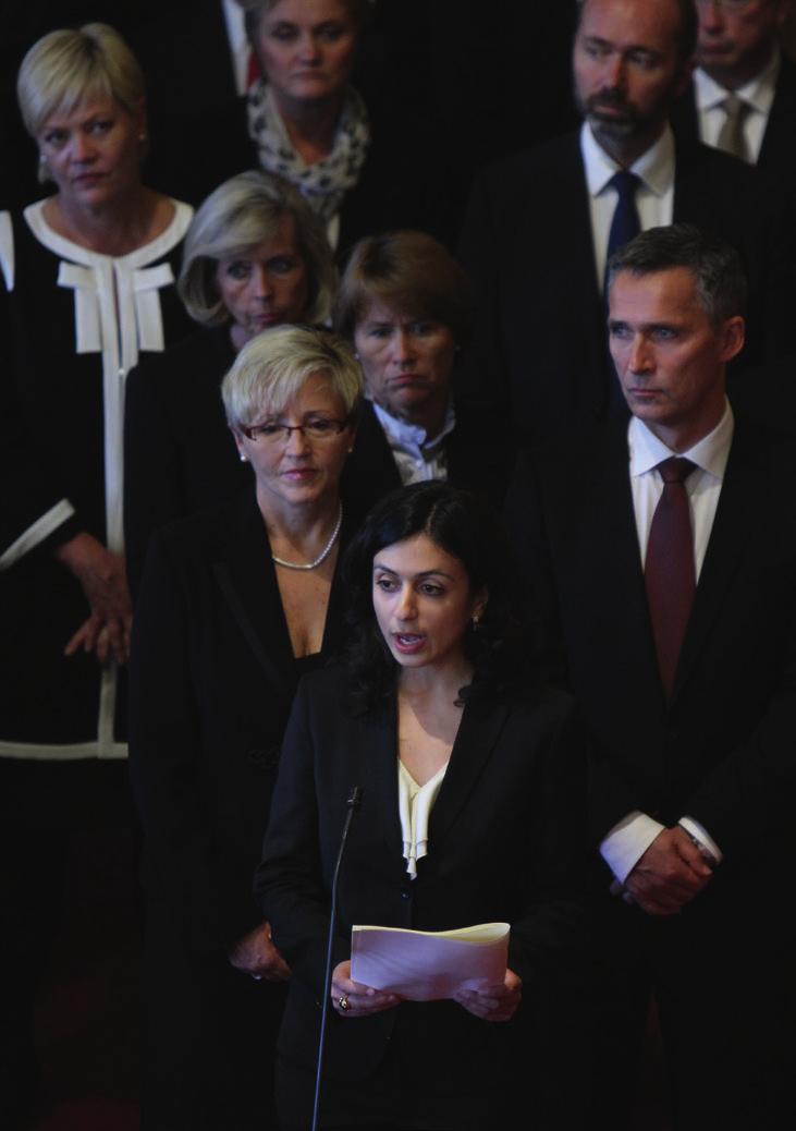 lest av den yngste statsråden, som i 2012 var kulturminister Hadia Tajik.