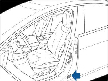 Identifikasjonsmerker Vehicle Identification Number (understellsnummer) Du finner VIN på følgende steder: Berør Tesla "T" øverst på midten av berøringsskjermen. Dialogboksen viser understellsnummeret.