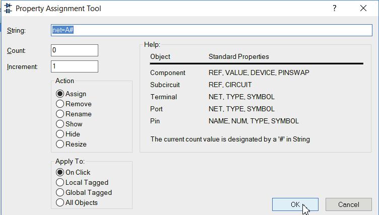 PAT (Property Assignment Tool). Velg PAT i menyen eller tast.