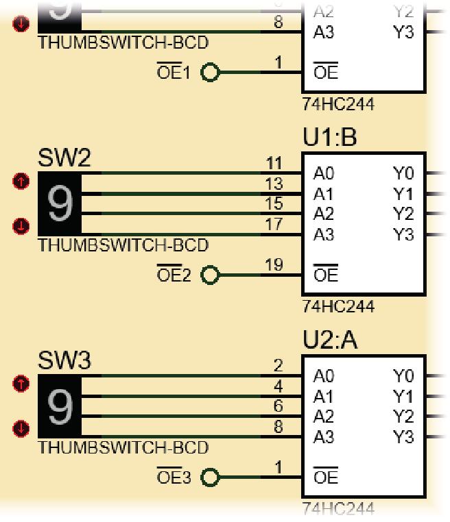 DIGITALTEKNIKK 4.57 Start PAT. (Tast ). Fyll ut som vist under. i Tegnet «$ før og etter tekst lager strek over teksten (invertering).