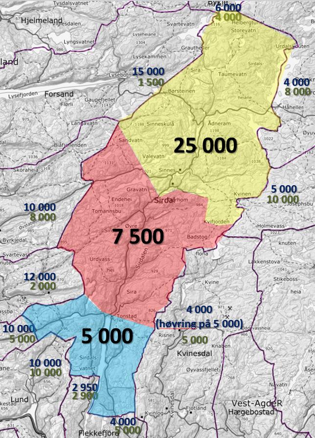 jaktrettshavarane også vera utfordrande å lage realistiske bestandsplanar, då minstearealet også skal leggjast til grunn i desse.