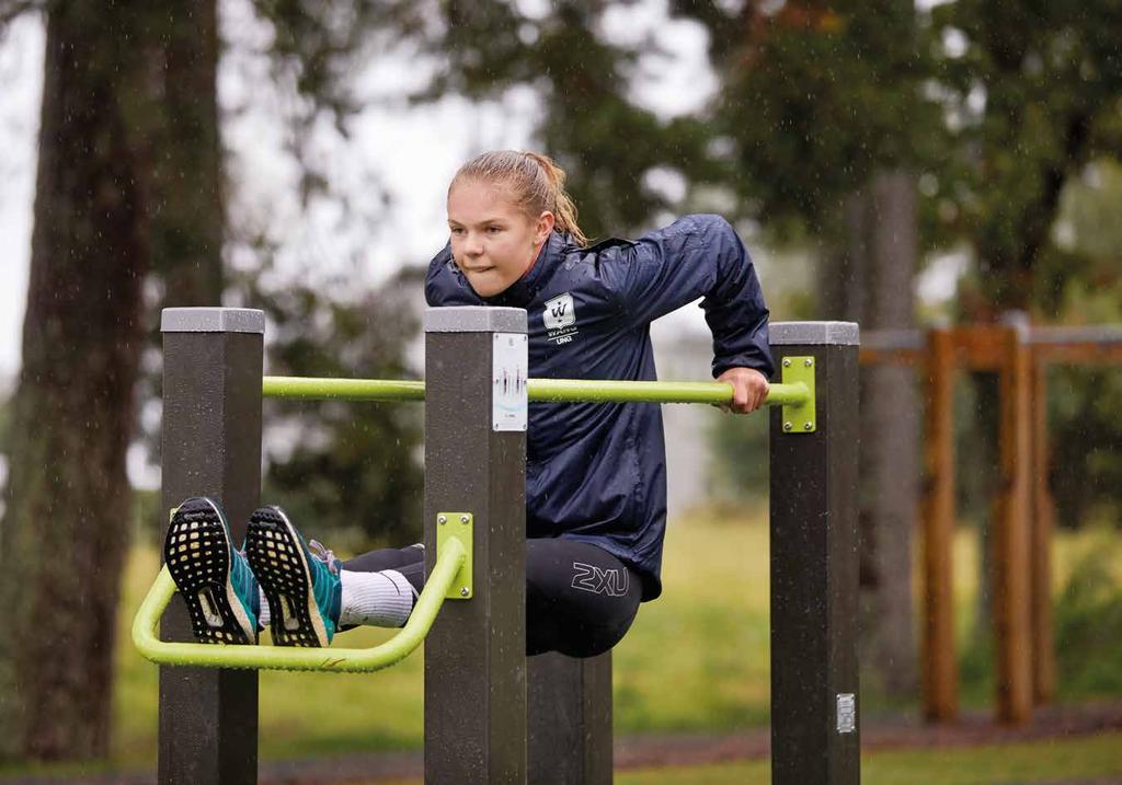 GLEDEN VED LÆRING OG AKTIVITET Elever på WANG Ung skal først og fremst få oppleve gleden ved trening og aktivitet. Det er denne gleden som skaper en genuin motivasjon for videre satsing på idretten.