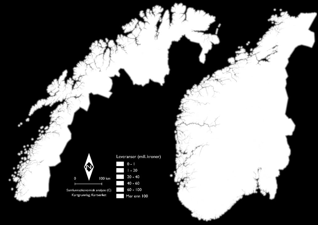 Landbrukssamvirkets kjøp av varer og tjenester* fra norsk næringsliv (eksl. bønder).