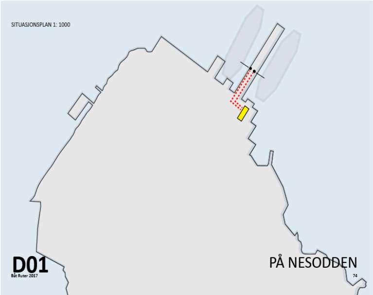 Utredning av alternativ plassering av nettstasjon D Delt infrastruktur: Lading av Nesoddbåtene på Nesodden og øybåtene på Aker brygge.