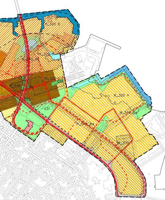 Hovedendring sammenlignet med tidligere forslag og formell avgrensning av høringstema for offentlige høringsinstanser: - Se over - Planområdeutvidelse nevnt i kapittel 4.6 er formelt på høring.