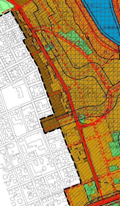 Plankart tidligere høringsforslag Justert plankart Høring Kommunen ønsker gjerne synspunkter på om det er rett å bevare flere bygninger i Løkkeveien sammenlignet med det tidligere høringsforslaget og