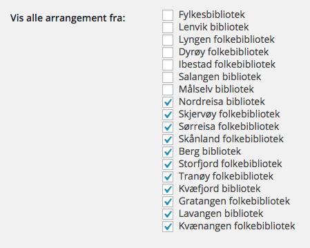 Det kan ta et par sekunder før aktivitetslisten vises. Marker så ønsket aktivitet. Legg til enkeltarrangement.