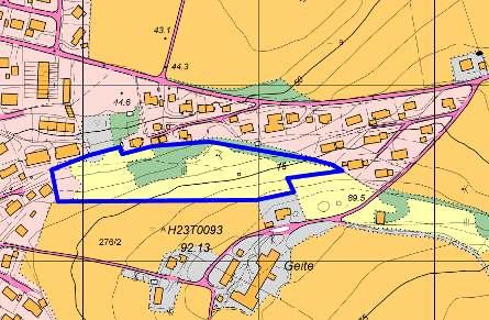 Vil være en utvidelse av et eksisterende boligområde med hovedsaklig eneboliger. Området framstår som buffer mellom eksisterende bebyggelse og dyrka mark.