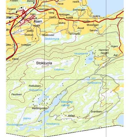 ssikkerhet Sørvendt glissent skogbevokst høydedrag i nord, forøvrig flatt myrlandskap. Tiltaket ligger ved viltregistrering som er svært sårbar for forstyrrelse i perioden april-august.