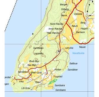 Miljø og naturressurser ssikkerhet Området er øst og nordøst skrånende mot sjøen, og blir godt eksponert herfra.