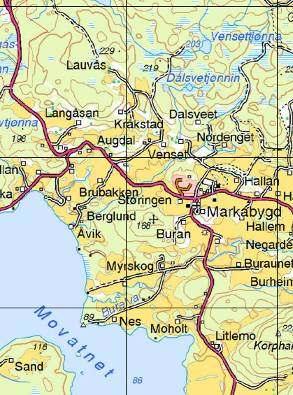 ssikkerhet Svakt hellende mot Movatnet. Skogbevokste teiger. Lite eksponert for omgivelsene. Movatnet er en viktig fuglelokalitet i Hoplavassdraget. Ingen registrert konflikt.