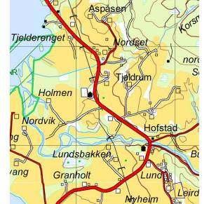 ssikkerhet Området ligger sørvestvendt i en grissent skogbevokst dalside, og er relativt godt eksponert fra tilliggende landskapsrom.