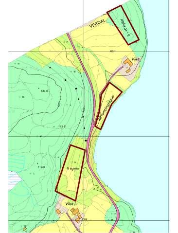 Leksdalsvatnet er kommunens drikkevannskilde. Fv. 170 går like inntil områdene, men har liten trafikk og vegtrafikkstøy vil ikke være noe stort problem.