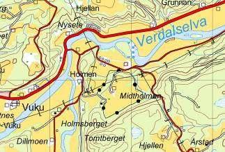 ssikkerhet Området er del av et åpent landskap med dyrka mark. Ligger helt ut på kanten mot Helgåa, og er godt eksponert fra tilstøtende lanskapsrom. Strandsone langs Helgåa.