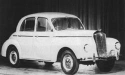 Etterkrigstidens Wolseley-modeller Wolseley 4/50 1948-1953 De første nye Wolseley-modellene i etterkrigstiden var de raskt oppfunne 4/50 og 6/80 (under) modellene, som ble fremskyndet ved å montere