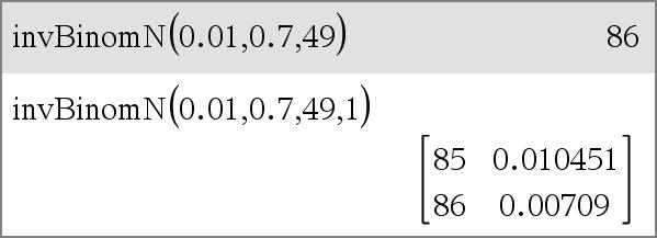 OutputForm=0 viser resultat som en skalar (standard). OutputForm=1 viser resultat som en matrise.